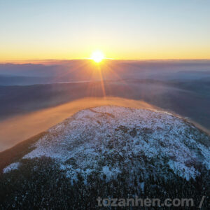 蓼科山空撮写真